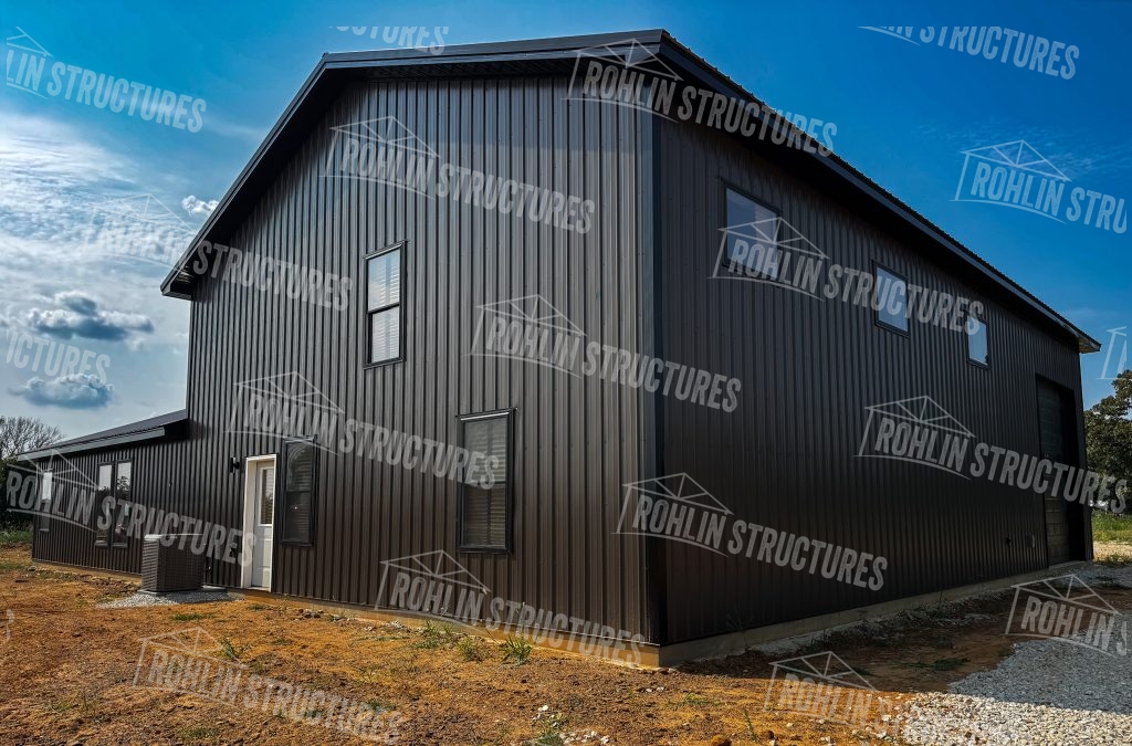 Custom pole barn and barndominium construction by Rohlin Structures in Missouri.